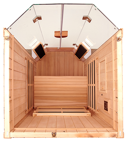 Overhead view of Clearlight Sanctuary 1 Infrared Sauna