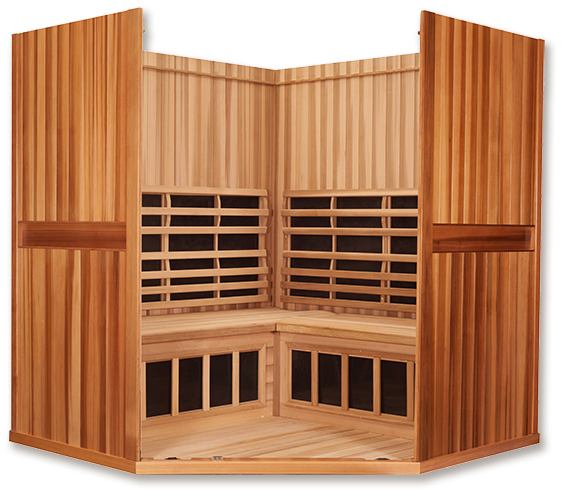 Open front view of Clearlight Sanctuary C Infrared Sauna