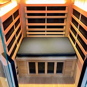 Infrared sauna bench cushion