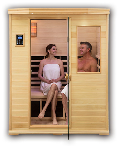 Couple-In-Basswood-Infrared-Sauna