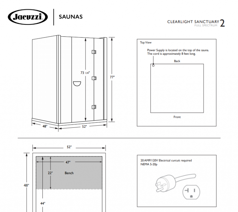 Schematic Sheets Clearlight Infrared Saunas