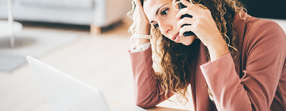 Woman on phone