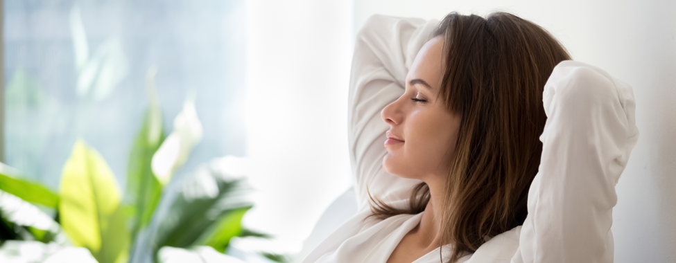 Woman Relaxing to Improve Mental Healthy Habits