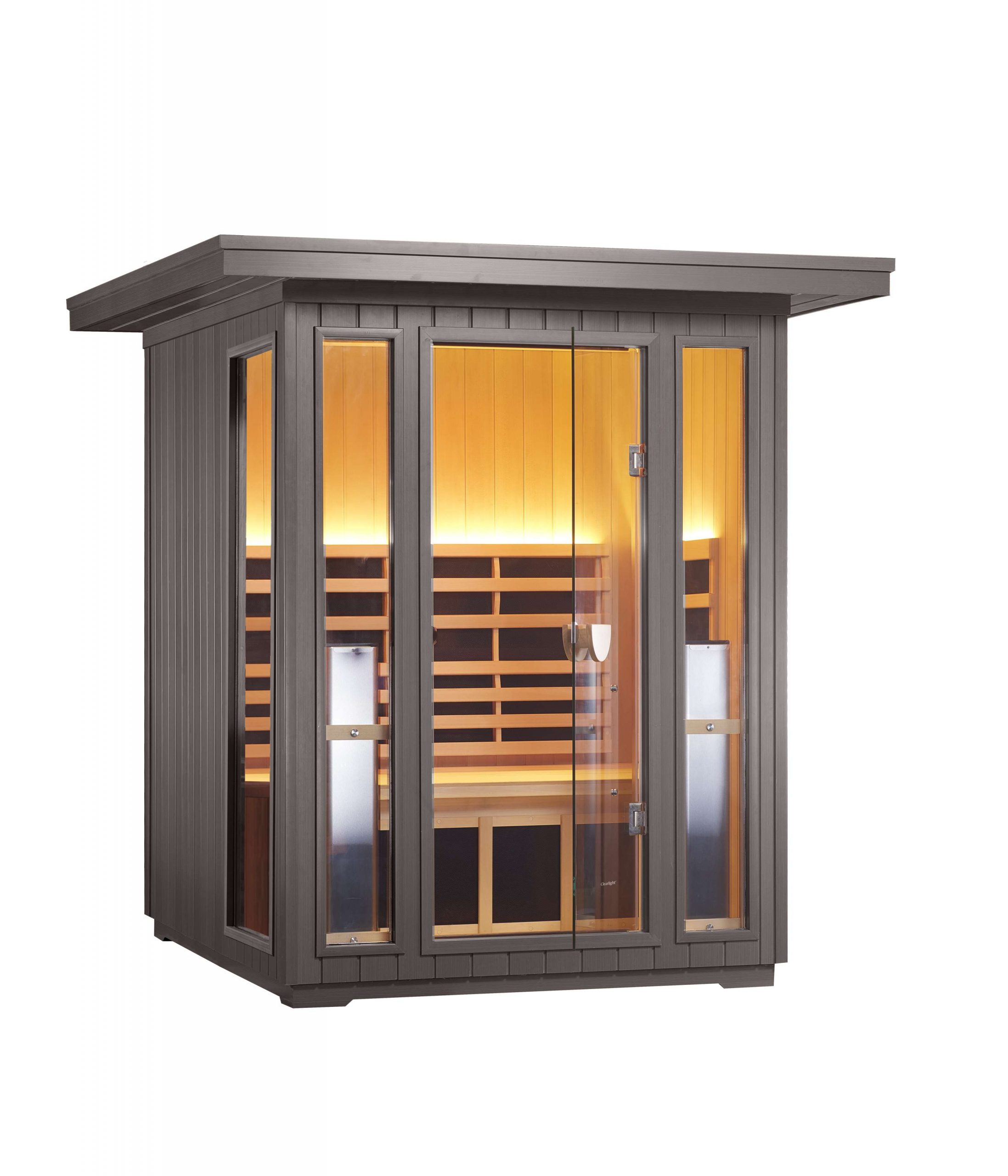Clearlight Sanctuary Outdoor 2 Full Spectrum Infrared Sauna Front