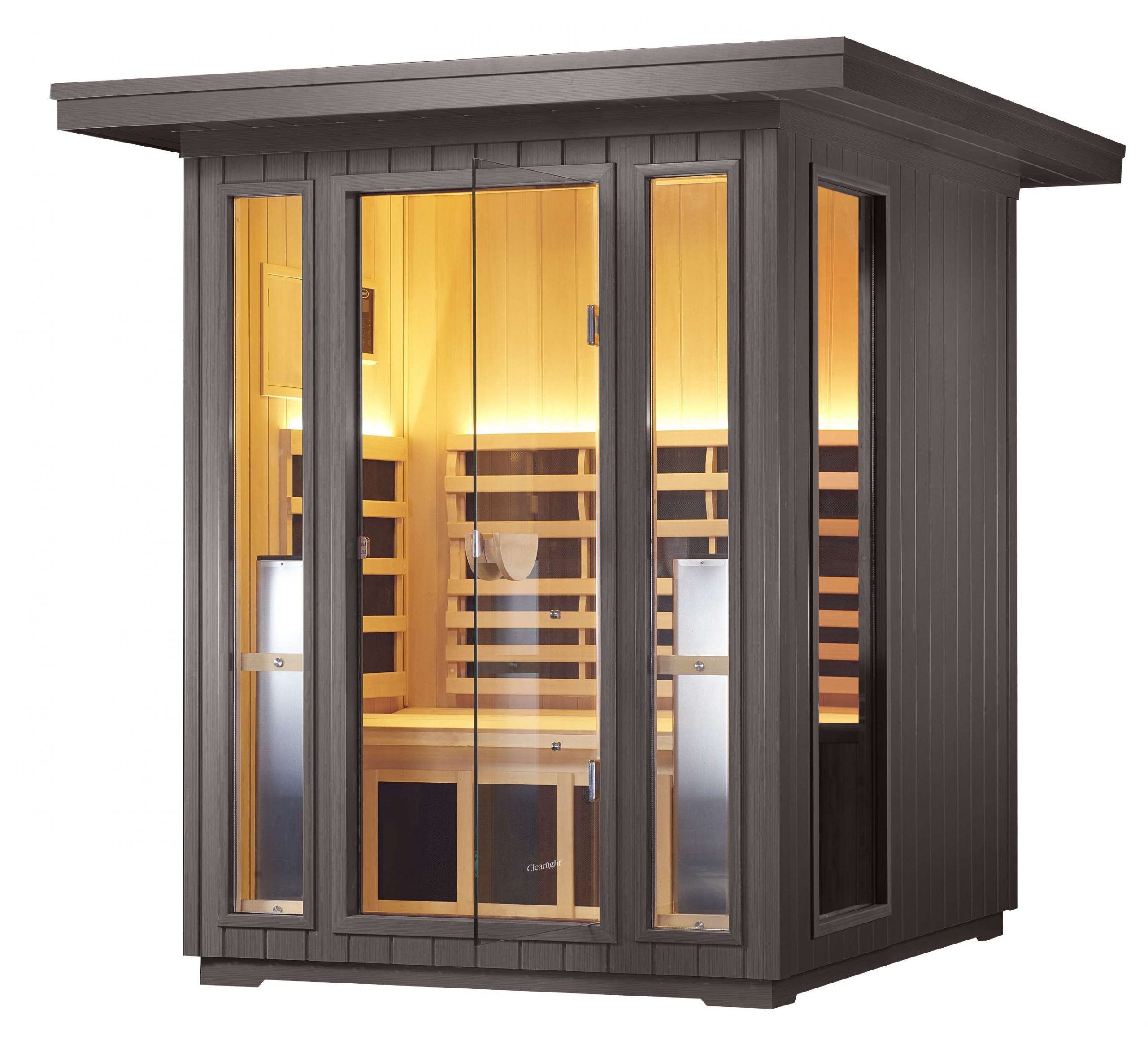 Clearlight Sanctuary Outdoor 5 Infrared Sauna Front