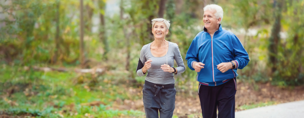 Older Couple Working Out to Boost Metabolism Naturally