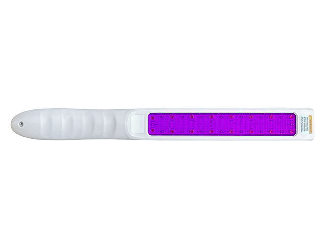 uv c disinfecting wand turned on