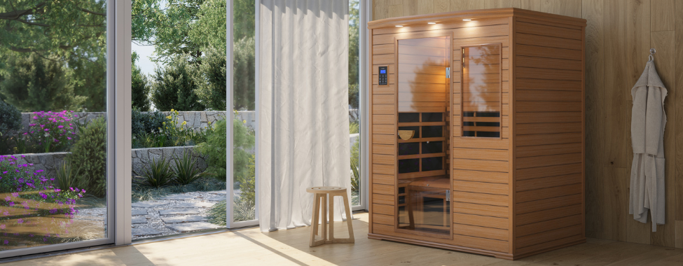 Basswood Clearlight Infrared Sauna Set Up in Home
