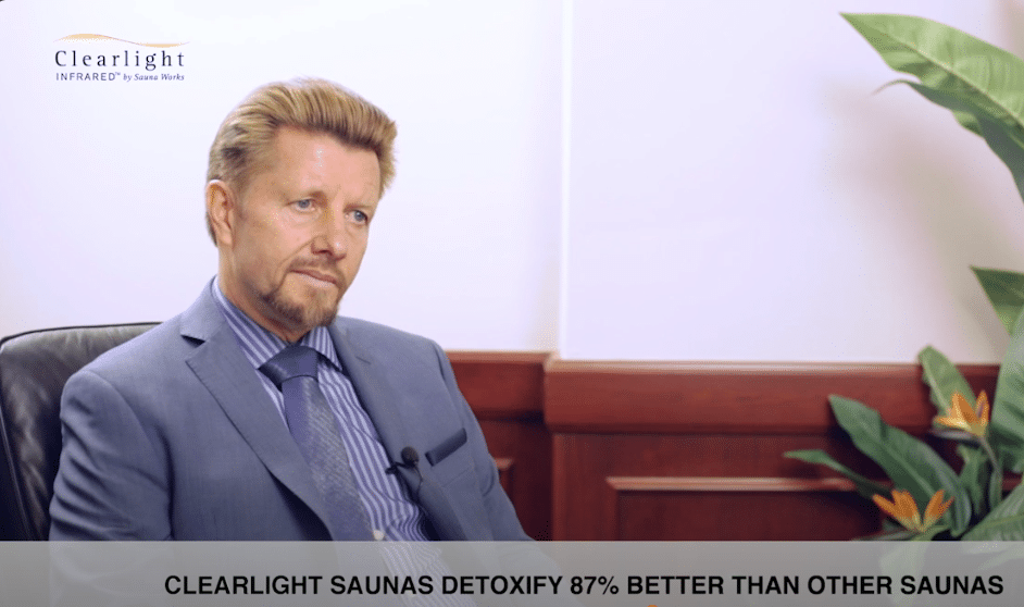 Dr. Brian Clement/Hippocrates Health Institute Discusses Clearlight Saunas - screenshot from Youtube for Featured Image