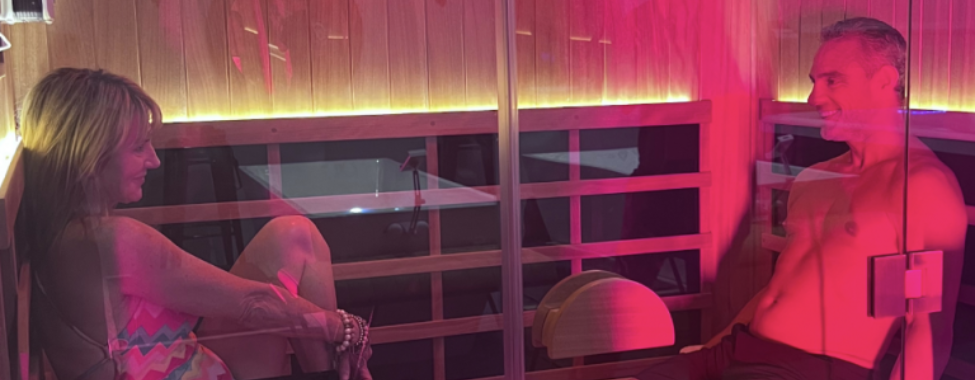 People in Clearlight Infrared Saunas at Loyly Sauna Lounge