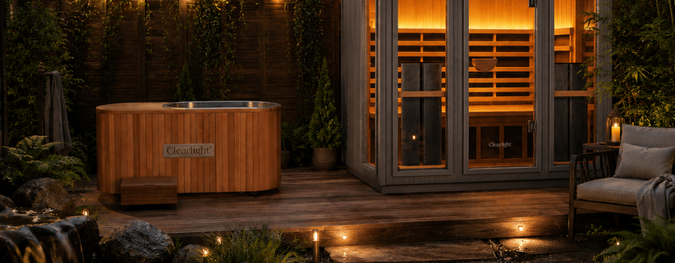 Set Up of Clearlight Plunge and Infrared Sauna Outdoors