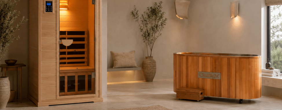 Set Up of Clearlight Plunge and Infrared Sauna in Spa